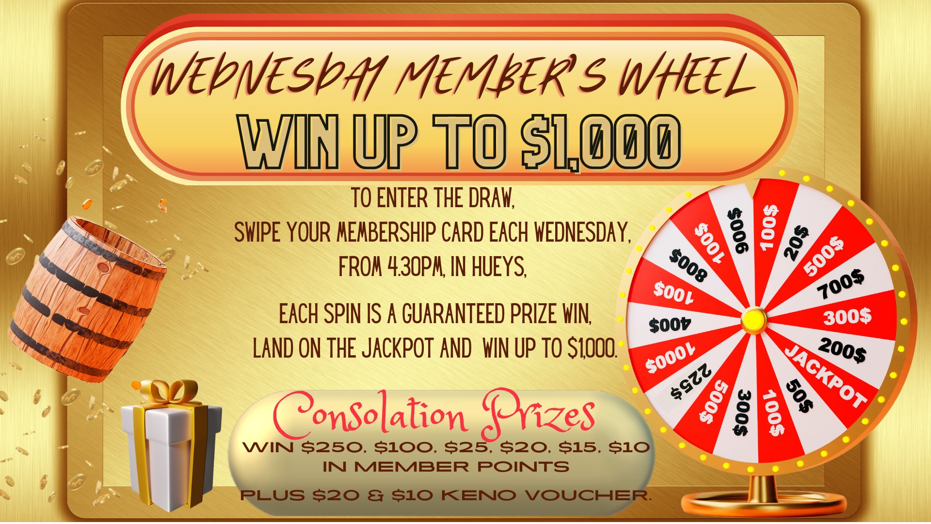 Weekly Members Raffle Member Draw & Raffles - Frankston RSL