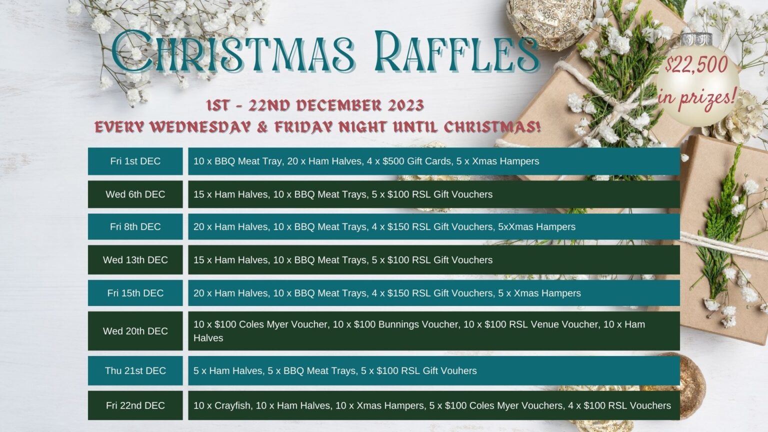 Special Events - Frankston RSL